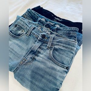 Cat & Jack Assorted (3) Boys’ Black and Blue Jeans Combo (Pre-Loved)